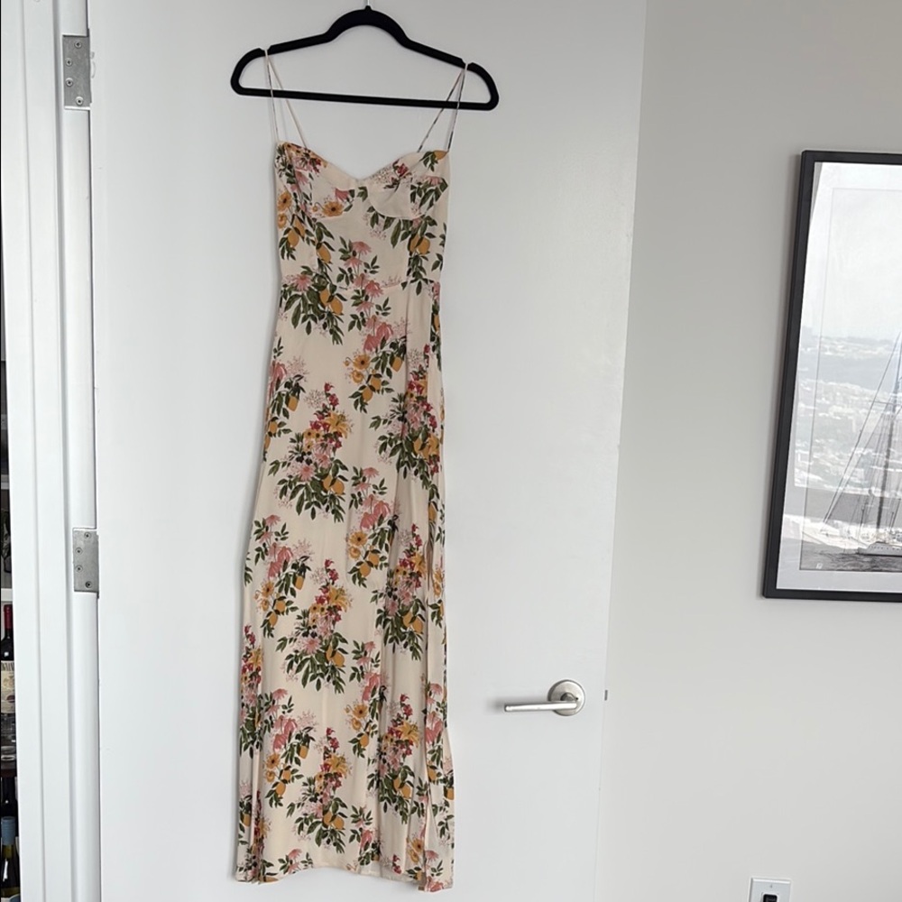 Reformation Floral Spaghetti Strap Sundress
